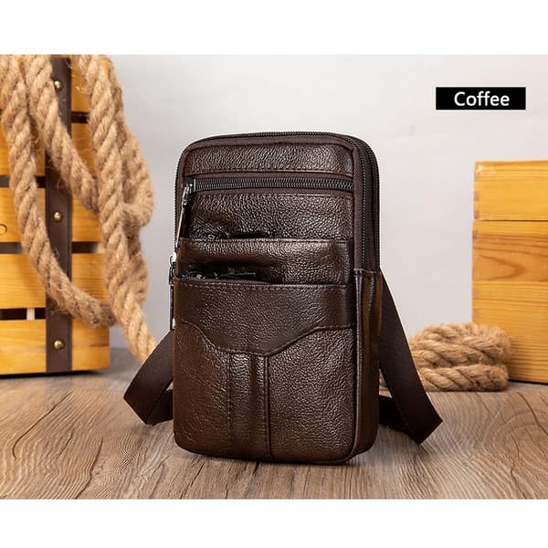 Mode Telefonväska Axelväska Messenger Bag Bältesväska för Resor Camping