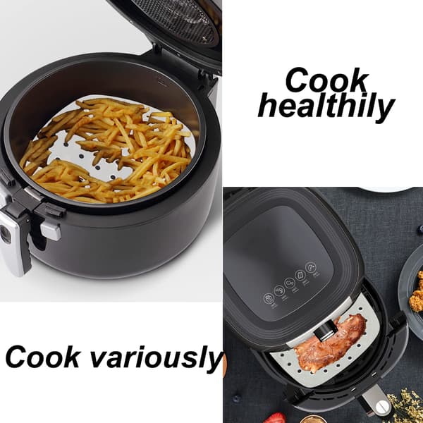 Engangs papirforinger til airfryer, non-stick, 200-pakning, hvit, 20,5 cm