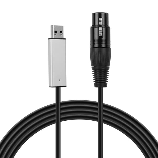 USB till DMX-gränssnittsadapter - LED DMX512 Dator PC Scenbelysningskontroller Dimmer