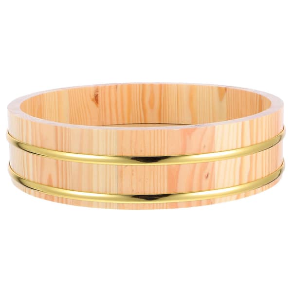 Träskål för sushirisblandning Japansk stil Professionella kockar 26.50X26.50X7.00CM Köksförvaring 1 set