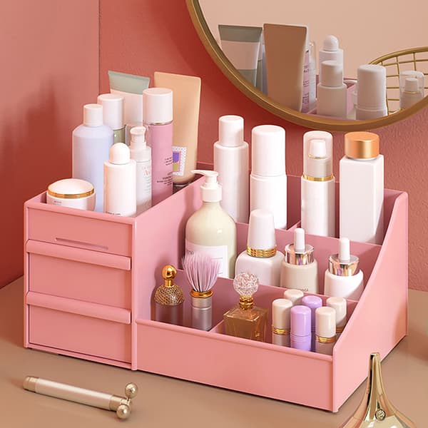 Kosmetisk opbevaringsboks makeup skuffeorganisator Blue