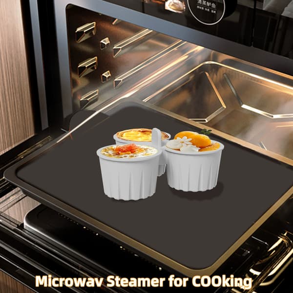 2-pak silikoneforme til airfryer, non-stick bageplader til airfryer, 3-huls muffinforme til bagning og madlavning (grå)