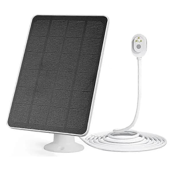 Solpanel för Arlo Pro 4/Ultra 2/Pro 3/Ultra/Pro 5S säkerhetskamera laddningspanel - Svart Flerfärgad Vit