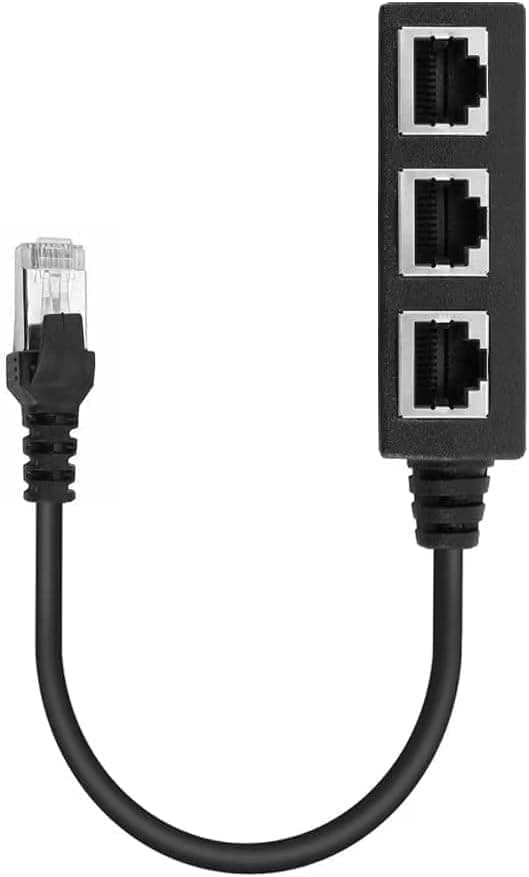 LAN Ethernet Hub - RJ45 LAN Ethernet Netværkssplitter - 3-i-1