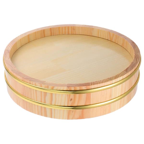 Träskål för sushirisblandning Japansk stil Professionella kockar 26.50X26.50X7.00CM Köksförvaring 1 set