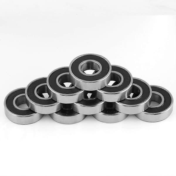 10-pack multifunktionella kullager med gummitätning, djupspår 6001-2RS (12 x 28 x 8 mm)