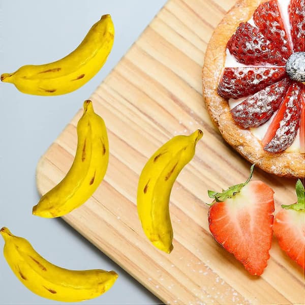 12-delt bananformet bageform, kreativ silikoneform, 3D frugtform