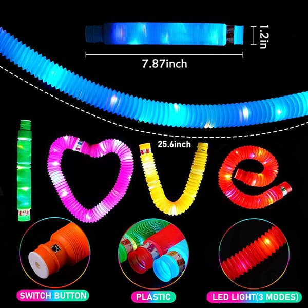 12-pakning (2 sett) LED-lyspinner, festgaver, store lyspinner