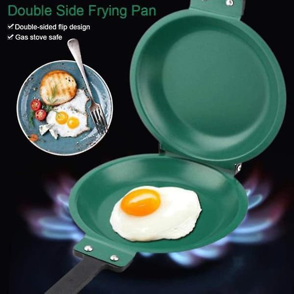 Dobbeltsidig stekepanne Non-stick keramisk vendbar stekepanne pannekakemaker husholdning