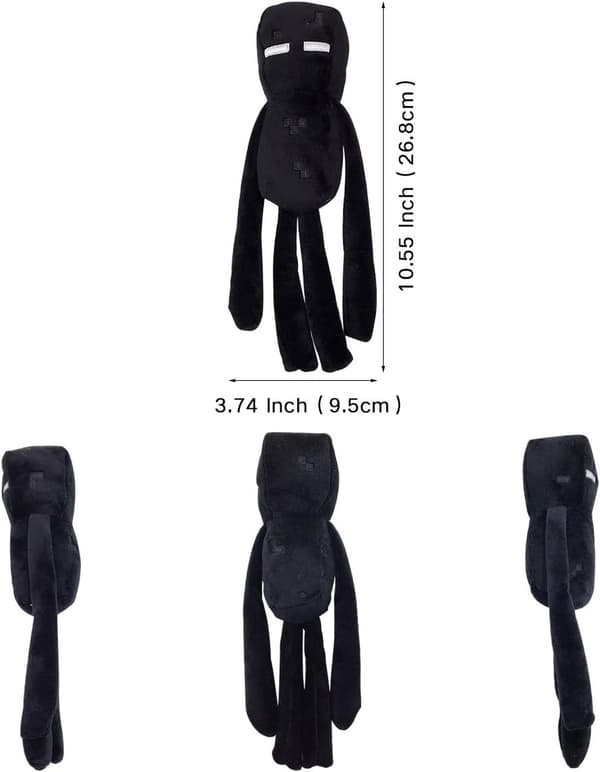 (2 kpl Creeper ja Enderman) Creeper ja Enderman pehmolelut, peli P