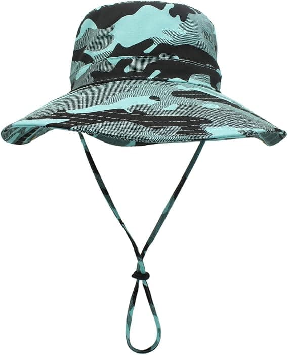Dewenwils Unisex Sammenfoldelig Solhat Bred Skygge Camouflage Sommerhat