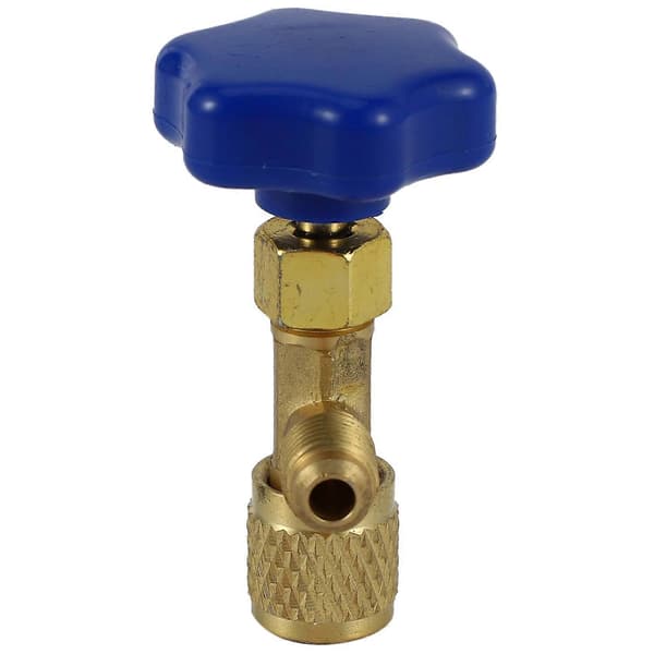 Lavtryksdispenseringsventilåbner 1/4 SAE-tilslutning Kølemiddelbeholderhane til R22 R134A R410A