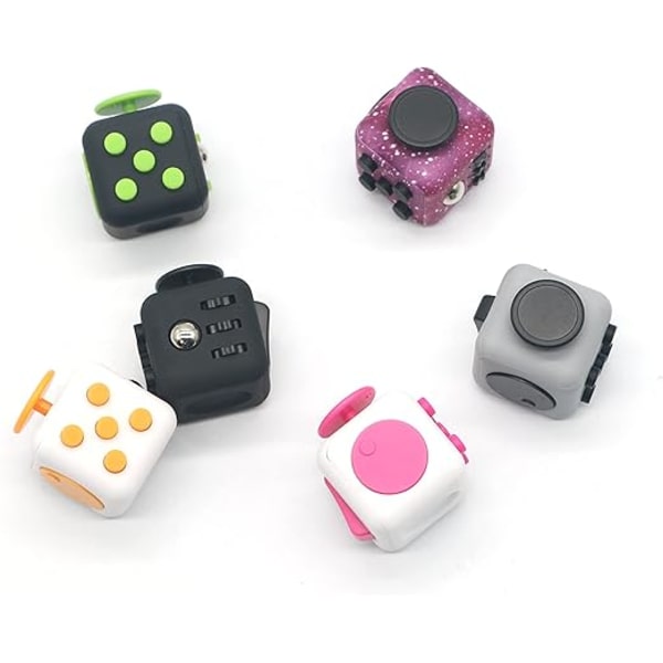 Fidget Cube Stress Angst Trykkavlastningsleketøy Perfekt for Voksne