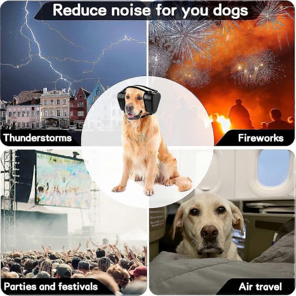 Høreværn til hunde, støjreducerende høreværn til hunde, støjreducerende hovedtelefoner til hunde, hørebeskyttelse til hunde