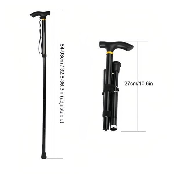 Stok Justerbar Sammenfoldelig Aluminium Rejse Vandring