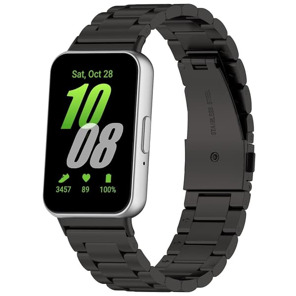 Til Samsung Galaxy Fit 3 Tre Stål Metal Urrem