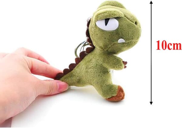 Plysj Dinosaur Nøkkelring Kosedyr Ryggsekkpynt P