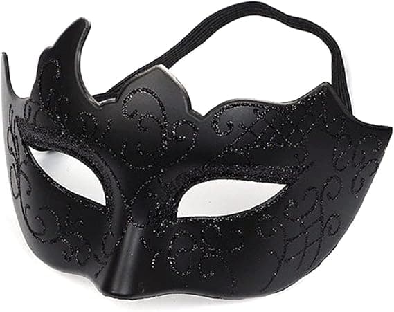 Venedigmask, maskerad, venetiansk mask för cosplay, karneval, C