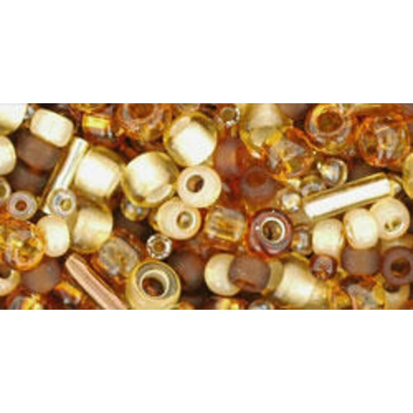 10gram Toho Amber Mix  Japanska Seed Beads