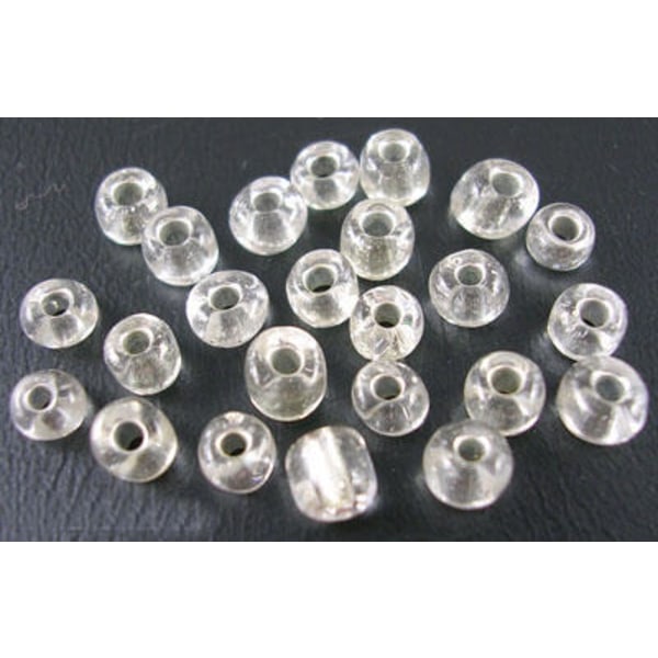 150 gram ca 1600 st Silver Lined Crystal Glaspärlor 6/0  Seed Be