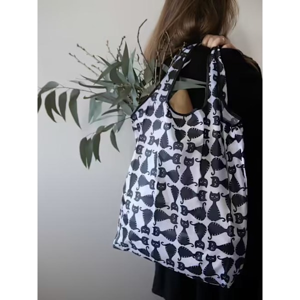 Shopping bag / väska Svart Katt Svart one size