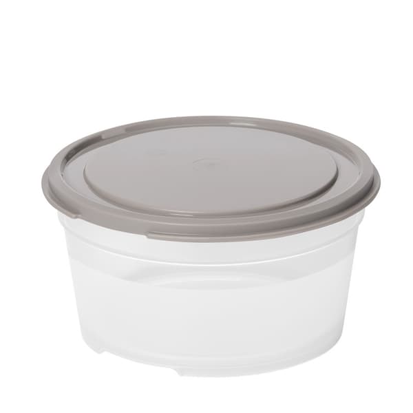 Matförvaring/burk 0,45L rund 2 pack Smartstore Grey