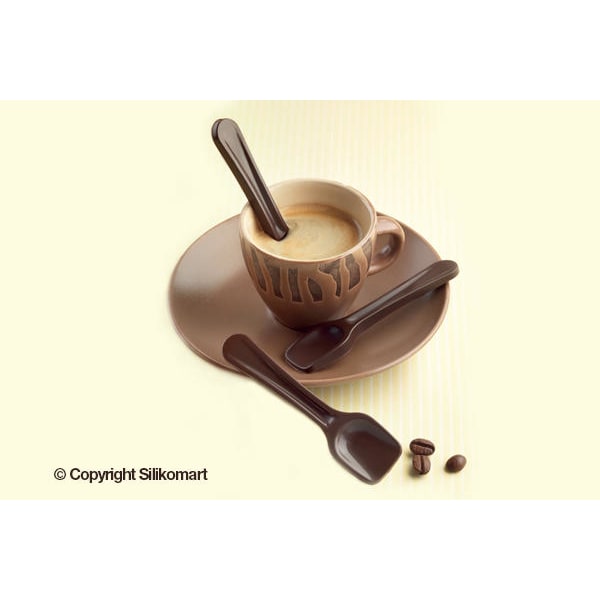 Silikomart Easy Choc Pralinform Spoon Brown