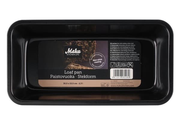 Brödform Långform 30,5x15,5 cm 2,3 L – Non-stick | Maku grå
