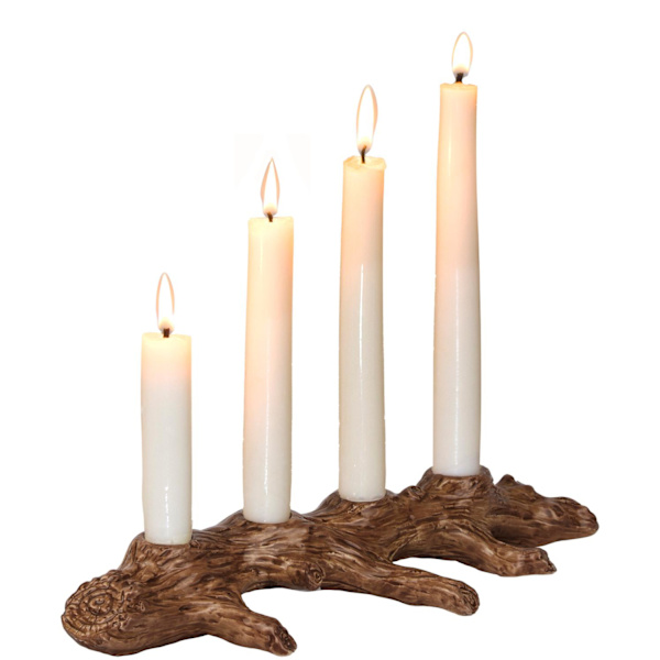 Ljusstake Advent gren 31cm Brown