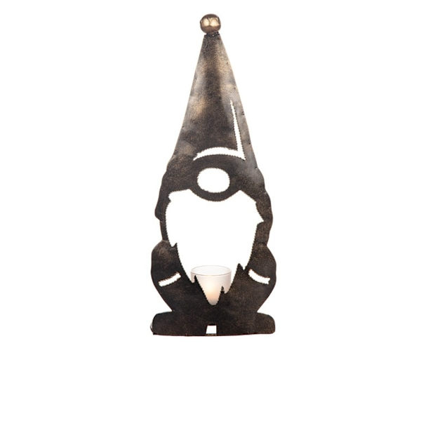 Ljuslykta Tomte Different Design AntiqueBrass 20 cm