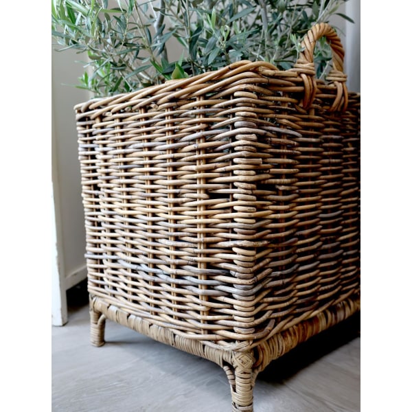 Rottingkorg Provence med handtag Chic Anitque Brown H52/L46/B46