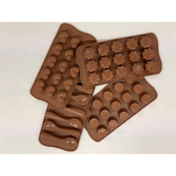 Chokladform Silikon 2 pack Brown