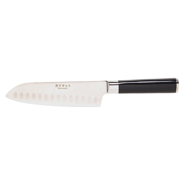 Santoku kniv 17,5 cm Karimatto Svart