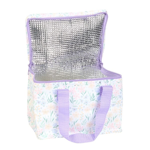 Kylväska, Lunchväska Dusty Flowers Lila Purple