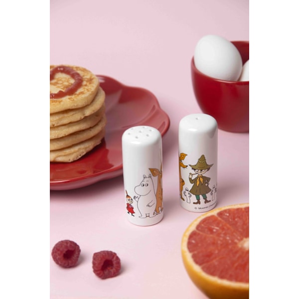 Salt & Peppar Mumin vänner 2-pack Vit