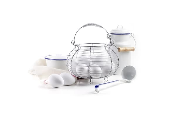 Äggkorg / Klassisk äggförvaring Silver