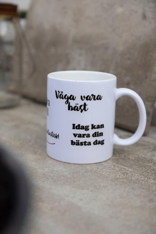 Mugg Vara Bäst - Peppmugg Vit