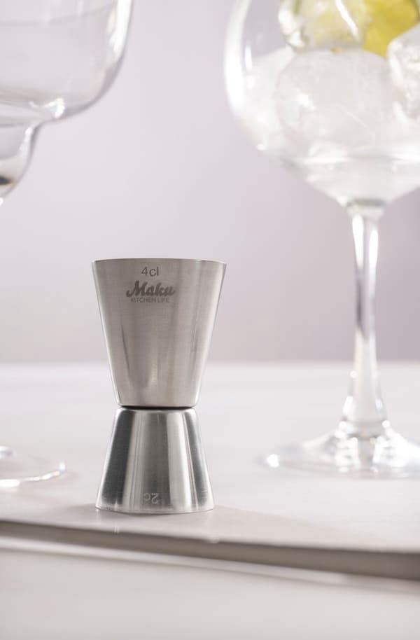 Mätglas Jigger 2 cl / 4 cl – Rostfritt Stål | Maku Silver