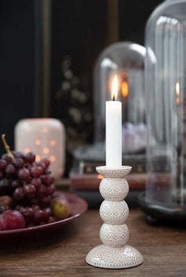 Antik Orient Ljusstake 14 cm Cult Design Vit