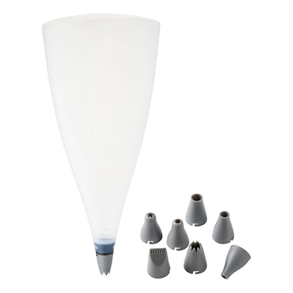 Spritsset Silikon 9 delar Cookie Vit