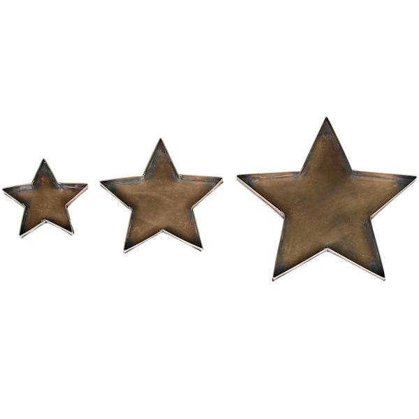 Ljusfat / Stjärnfat 3-pack Antik mässing Chic Antique Antik mässing