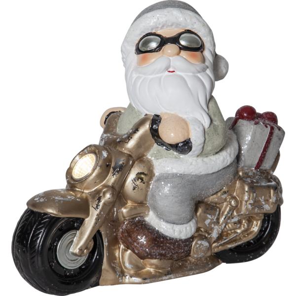 Julemanden på motorcykel, Dekorativ belysning Venner Gold