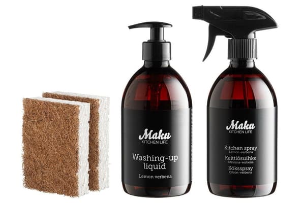 Presentset Disk &amp; Rengöring – Citronverbena | Maku Kitchen Life Brown
