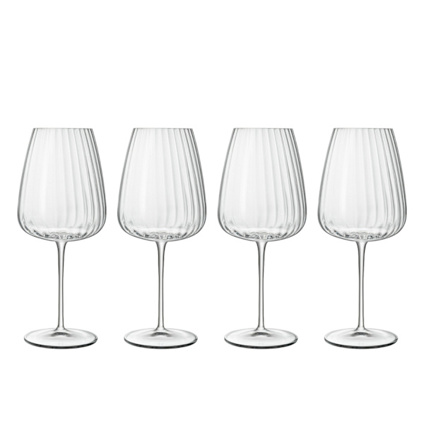 Rödvinsglas Bordeaux Optica 4st 70cl  Luigi Bormioli Transparent