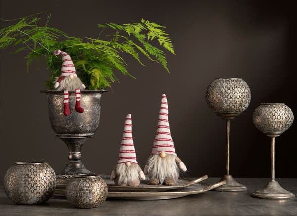 Tomte Sittande 28 cm A lot Decoration Red