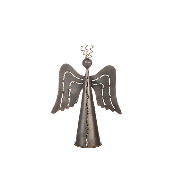 Ängel hamrad plåt AntiqueBrass 25 cm