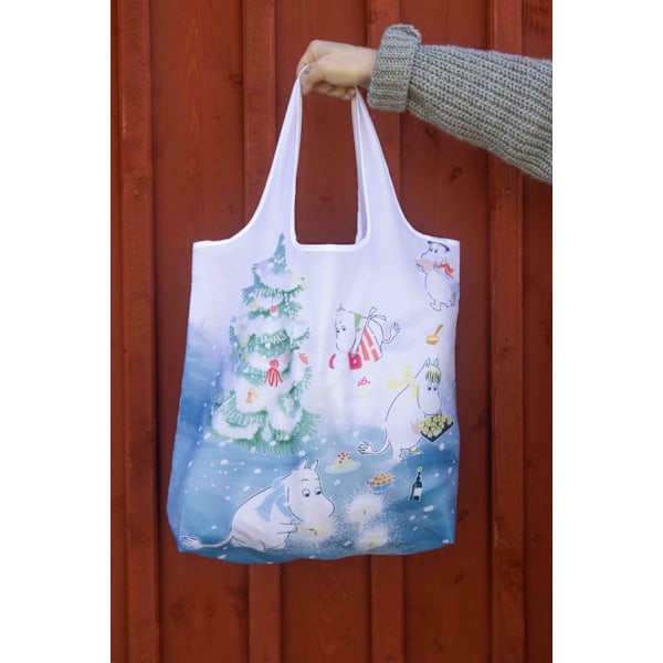 Shopping bag / väska Mumin Vinter Ljusblå one size