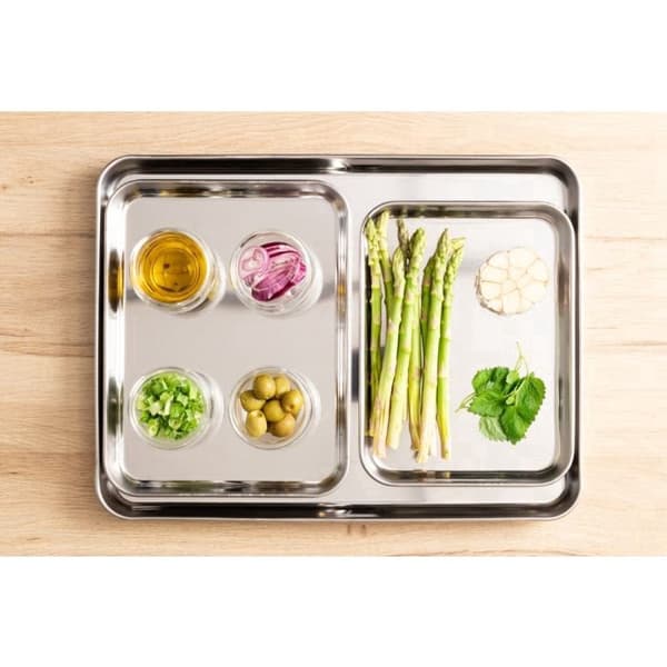 Gastrobricka i rostfritt stål | 3 valbara storlekar | Maku Kitchen Life Silver 31 x 24 cm