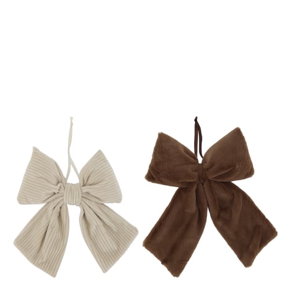 Dekorationsrosetter med Upphängning Beige &amp; Mocca 2-pack – Chic Antique Brun