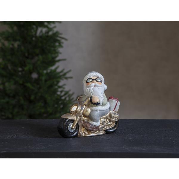Julemanden på motorcykel, Dekorativ belysning Venner Gold